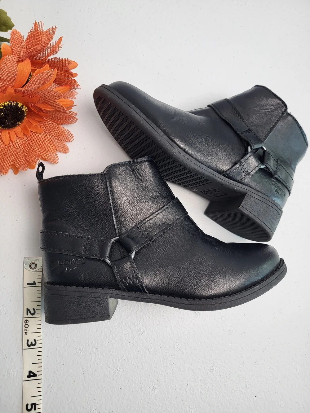 Classic Black Girl's Ankle Boots - Sleek Zip Closure
